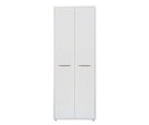 Gammel High Bookcase with Doors - White