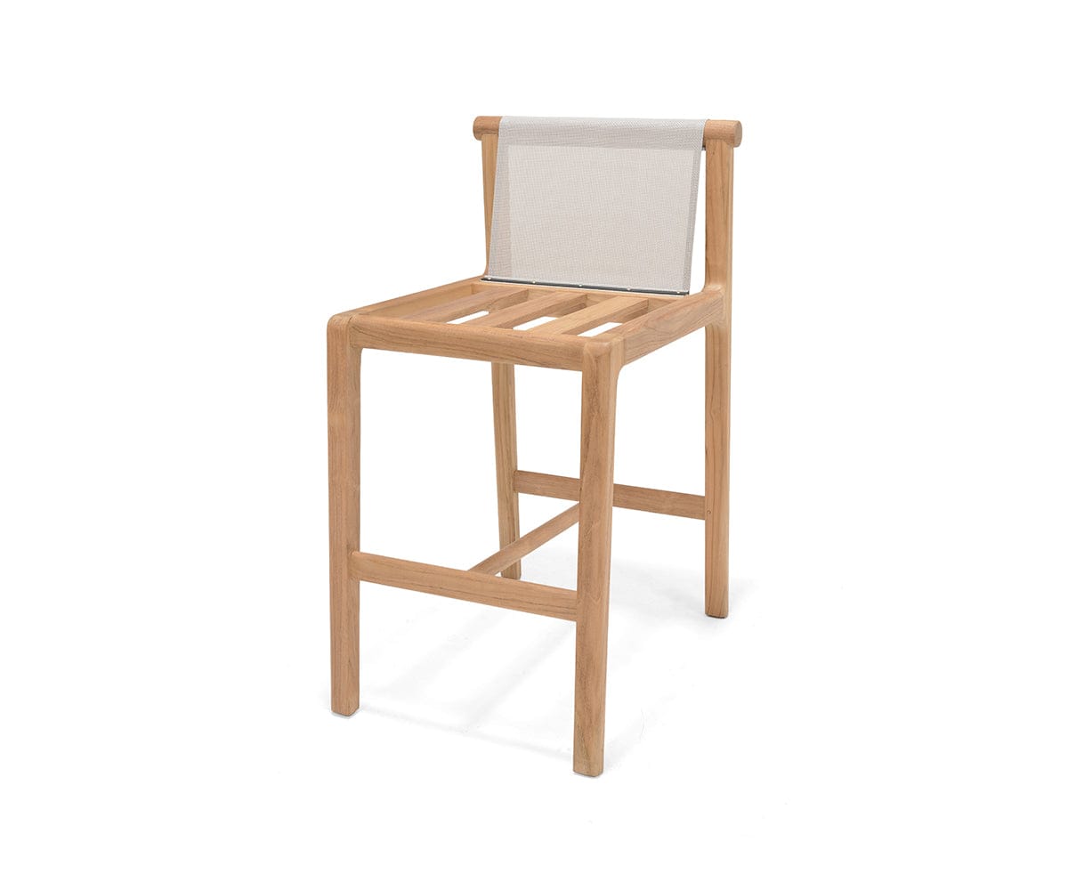 Beck Teak Outdoor Barstool