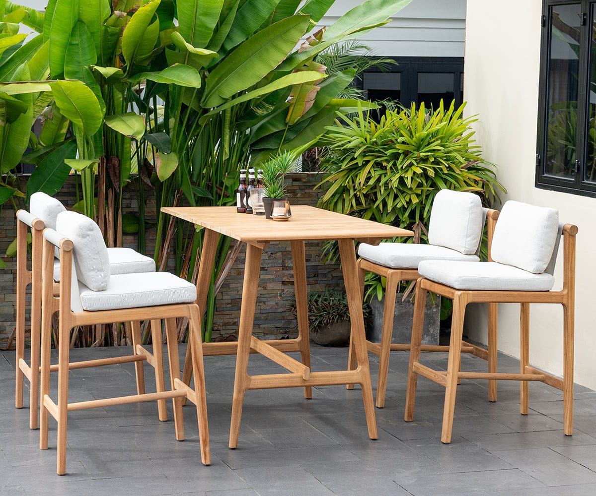Beck Teak Outdoor Barstool