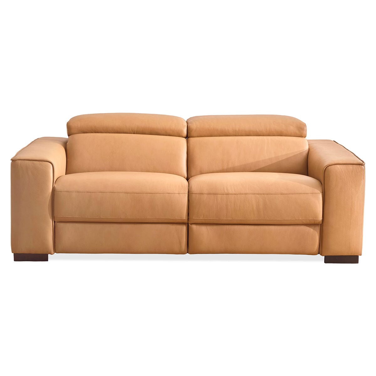 Brix Leather 2-Piece Modular Power Loveseat
