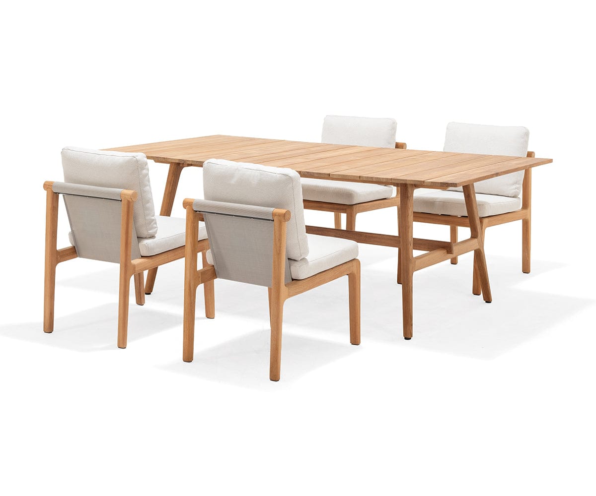 Beck Teak Outdoor Armless Dining Chair