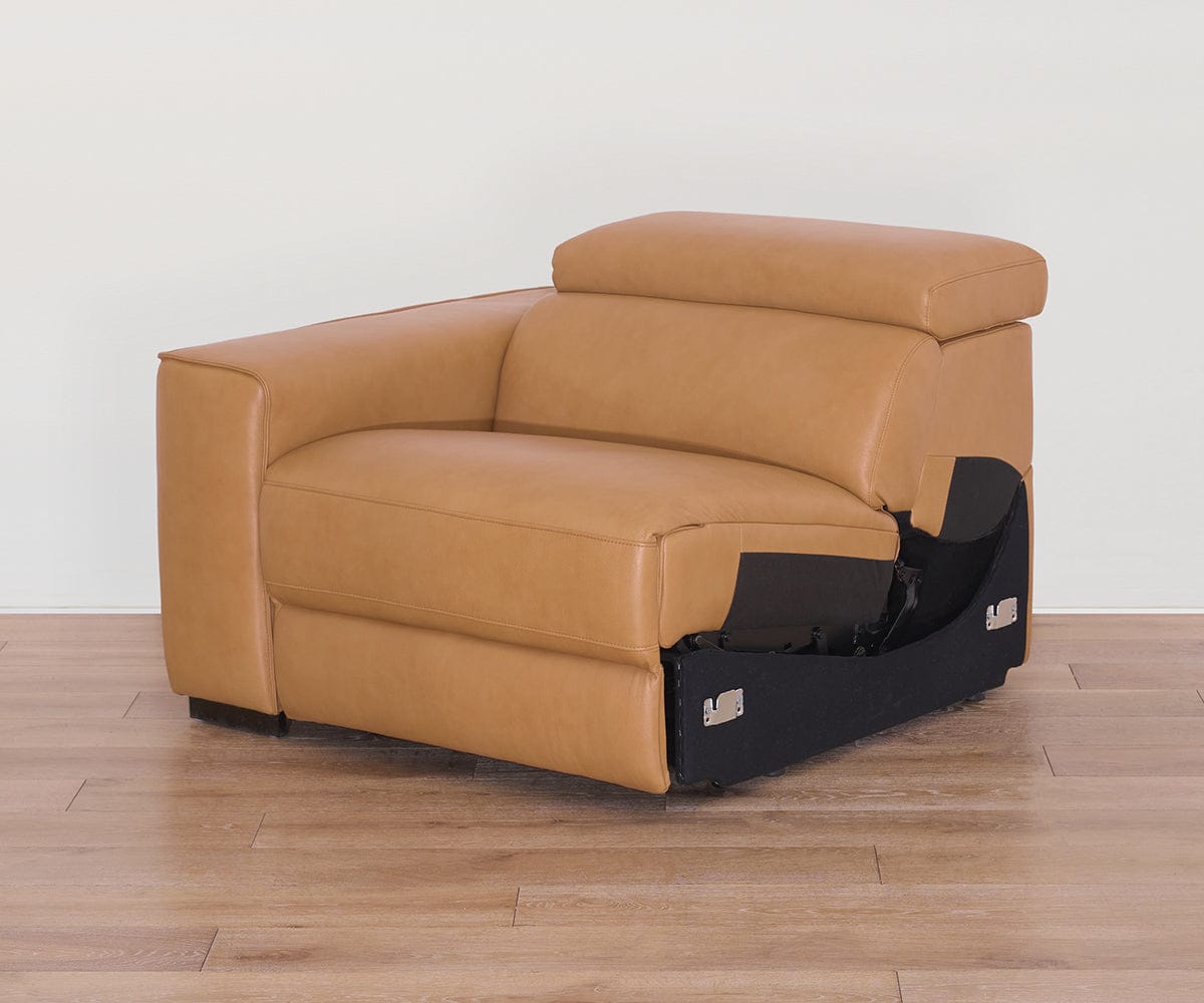 Brix Leather Left-Facing Power Recliner
