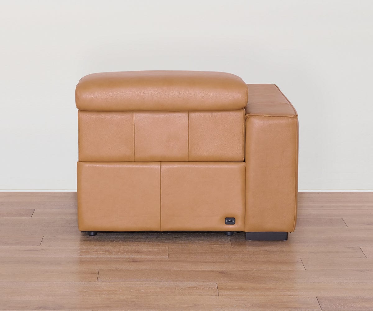 Brix Leather Left-Facing Power Recliner