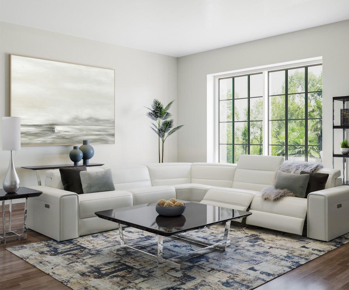 Angelo 5-Piece Modular Leather Power Reclining Sectional