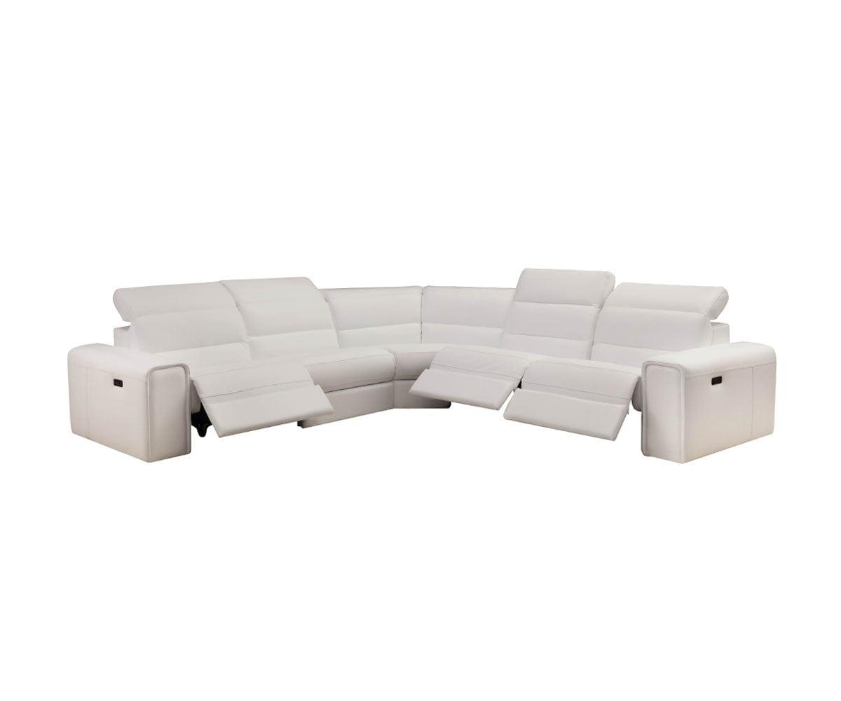 Angelo 5-Piece Modular Leather Power Reclining Sectional