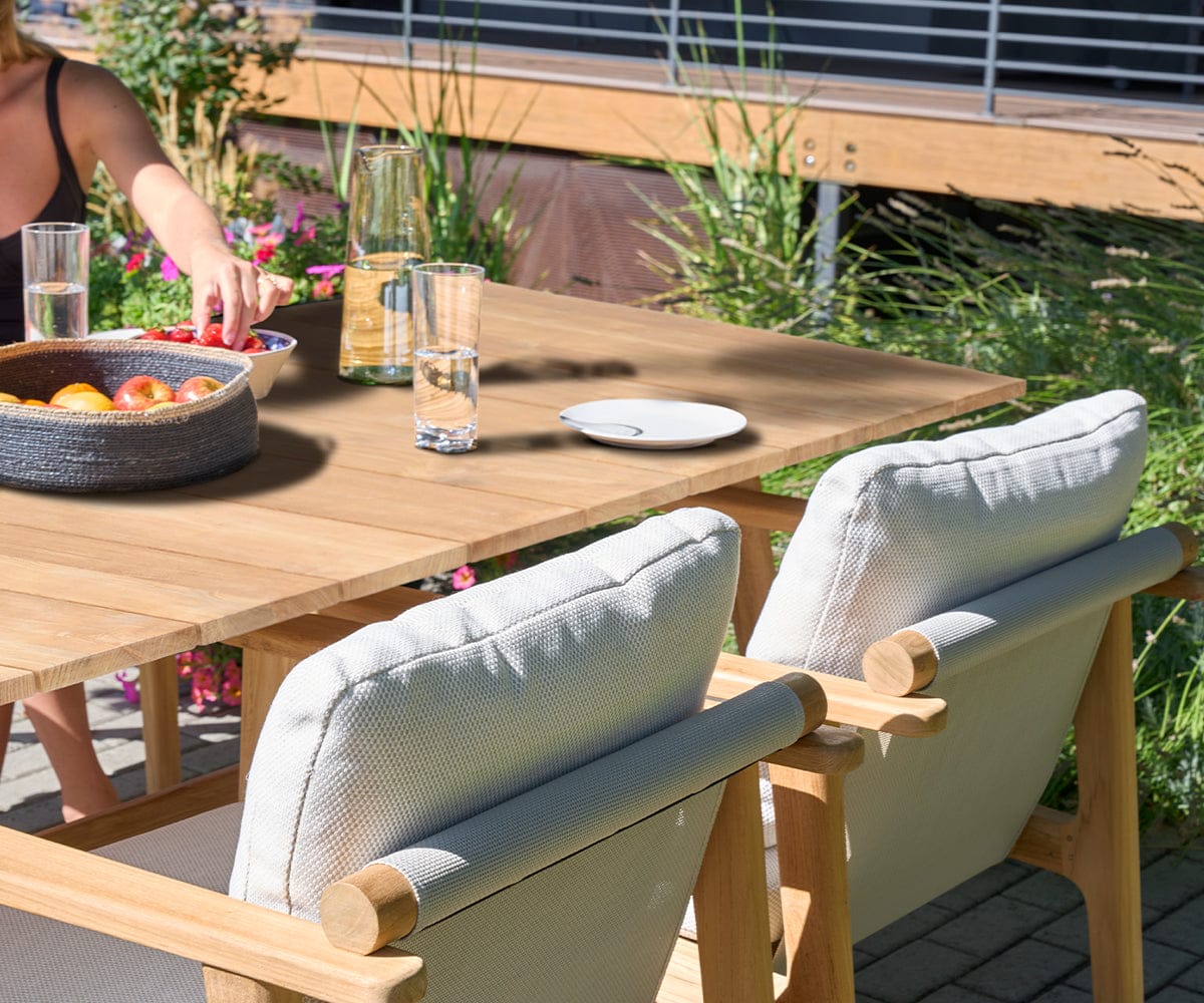 Beck Teak Outdoor Armless Dining Chair