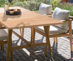 Beck Teak Outdoor Armless Dining Chair