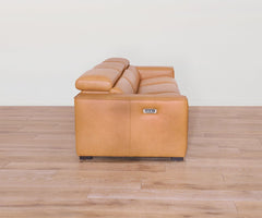 Brix Leather 3-Piece Modular Power Sofa