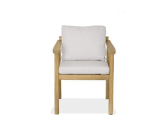 Beck Teak Outdoor Dining Chair Arm