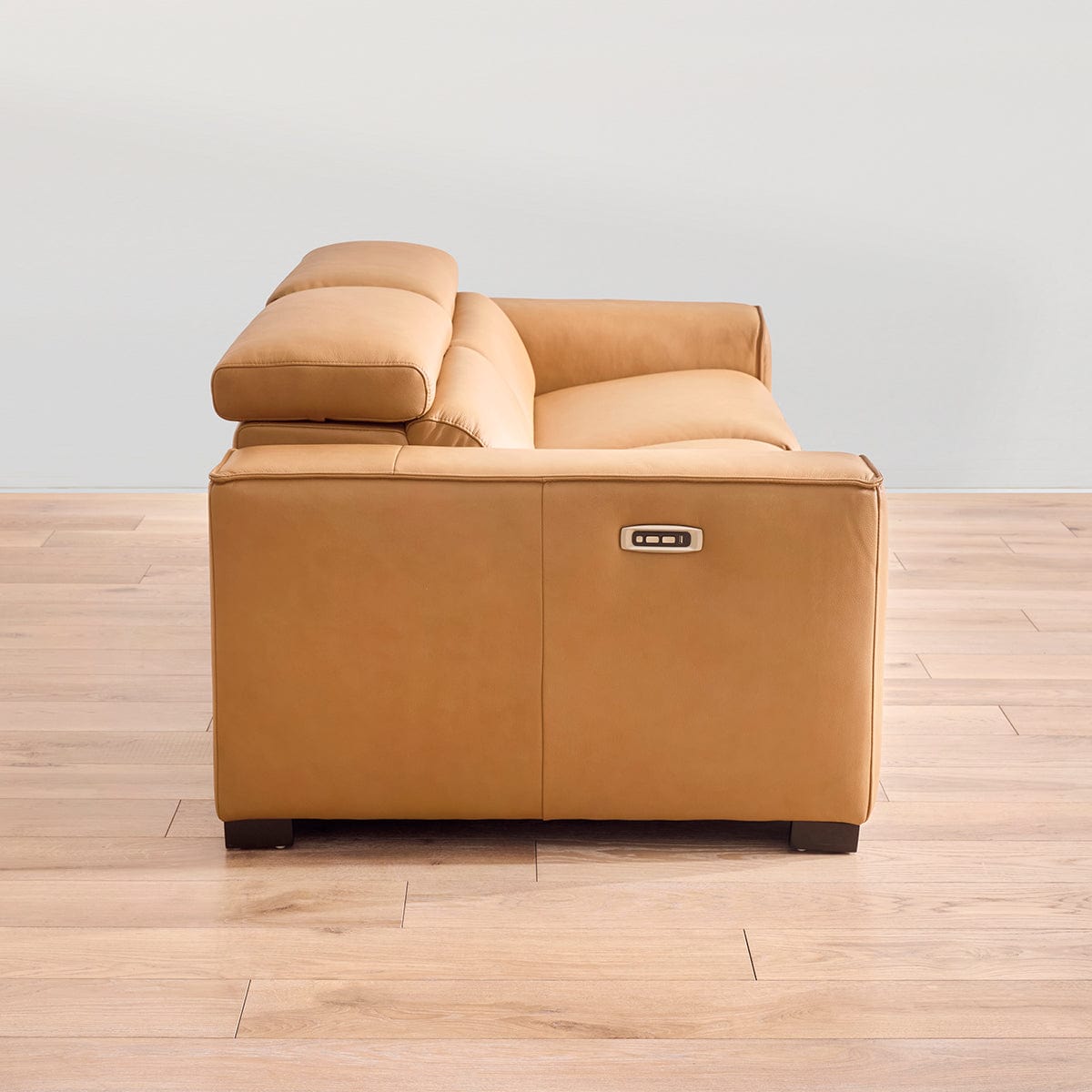 Brix Leather 2-Piece Modular Power Loveseat