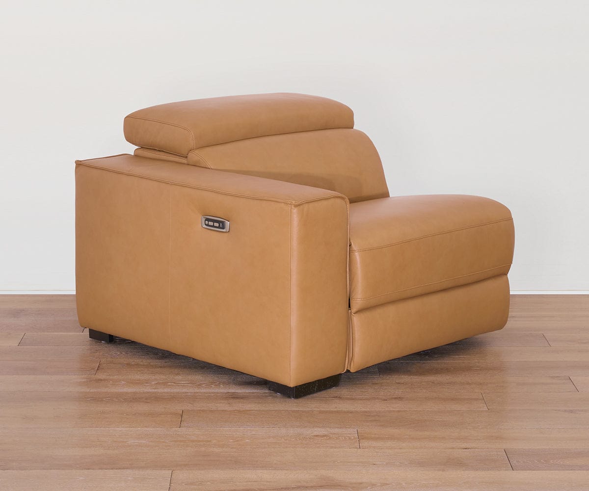 Brix Leather Left-Facing Power Recliner