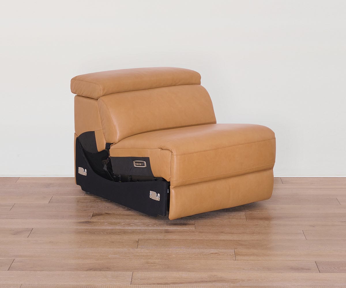 Brix Leather Armless Power Recliner