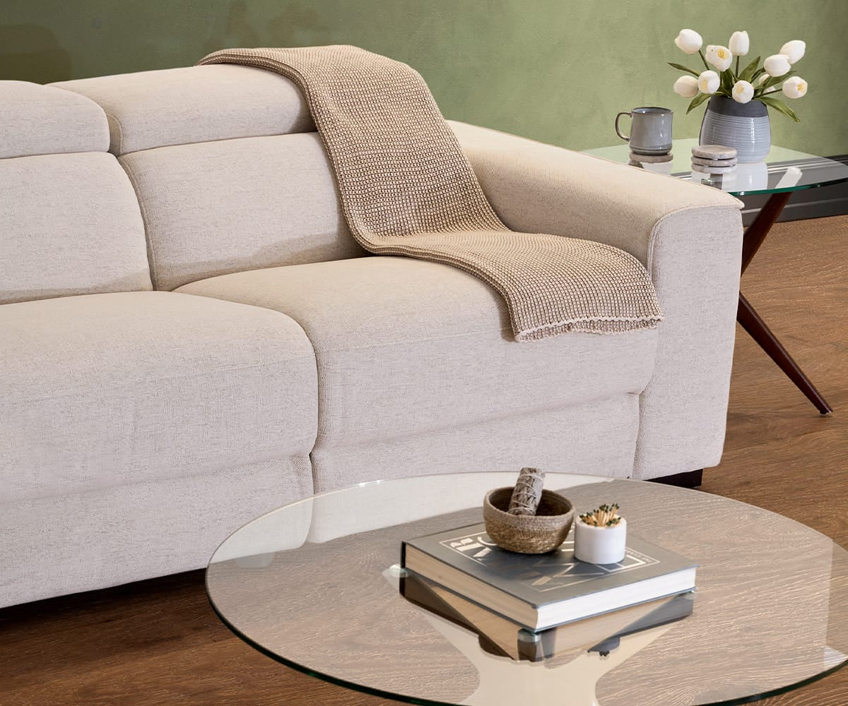 Brix 2-piece Modular Power Loveseat