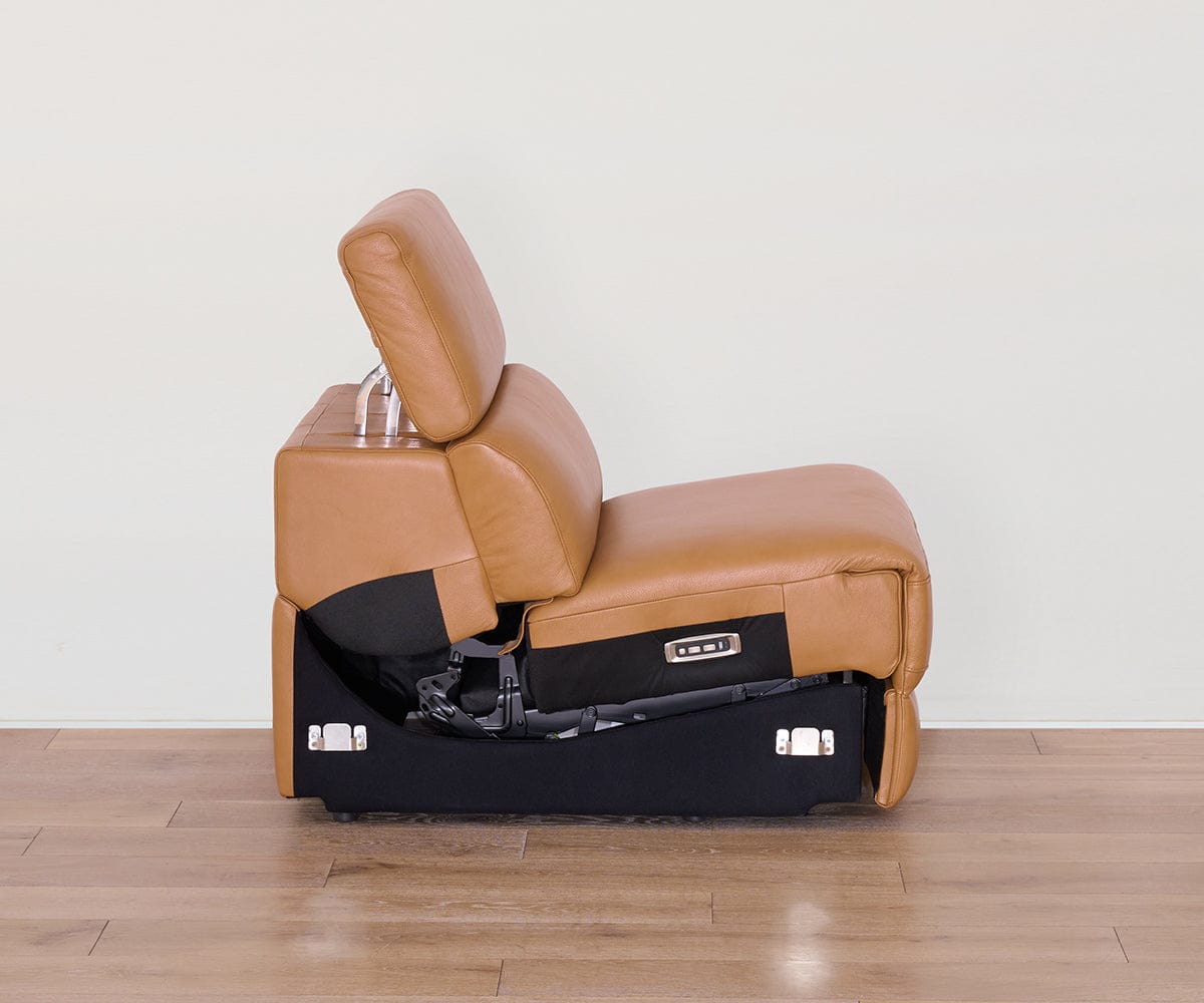 Brix Leather Armless Power Recliner