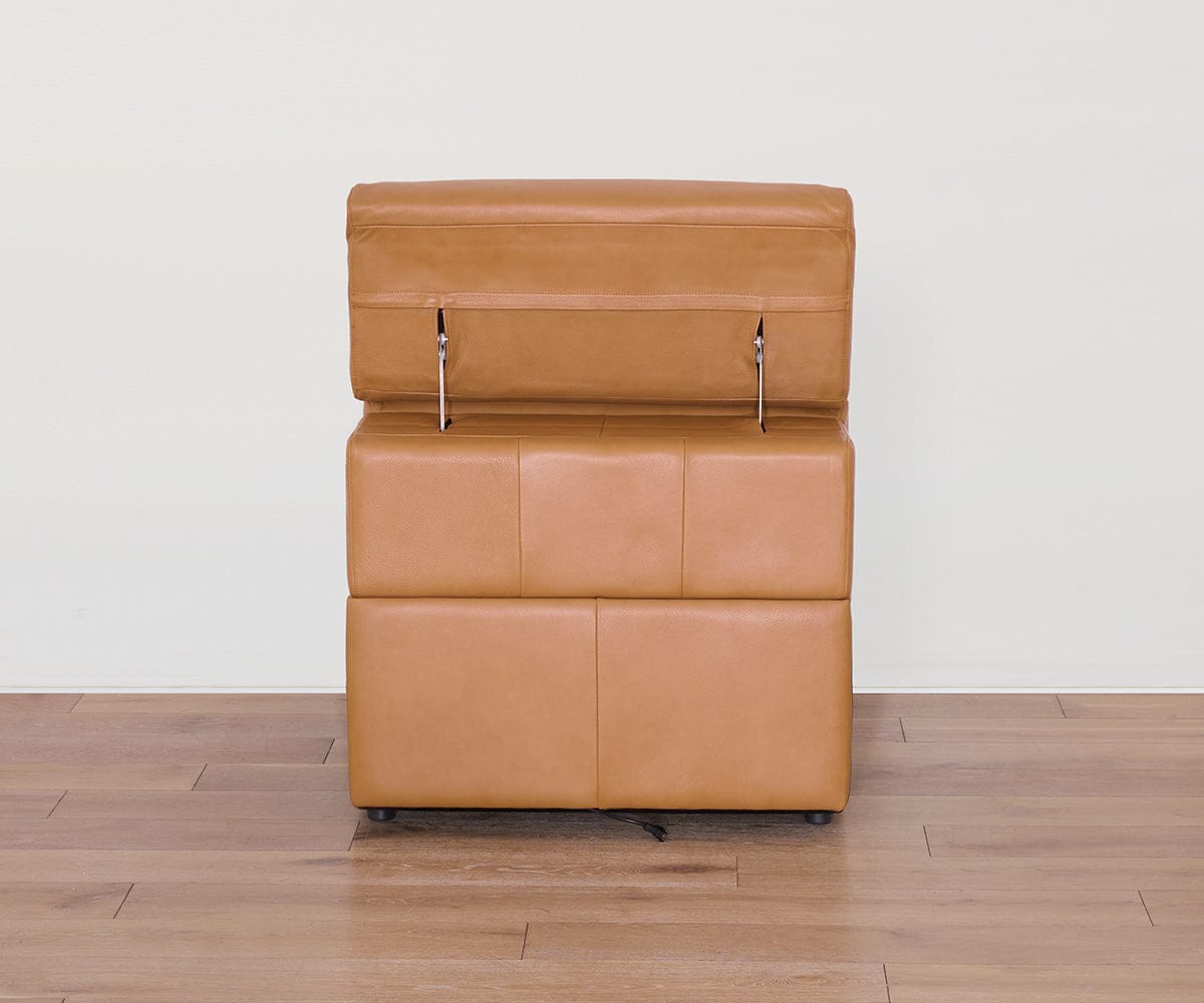 Brix Leather Armless Power Recliner