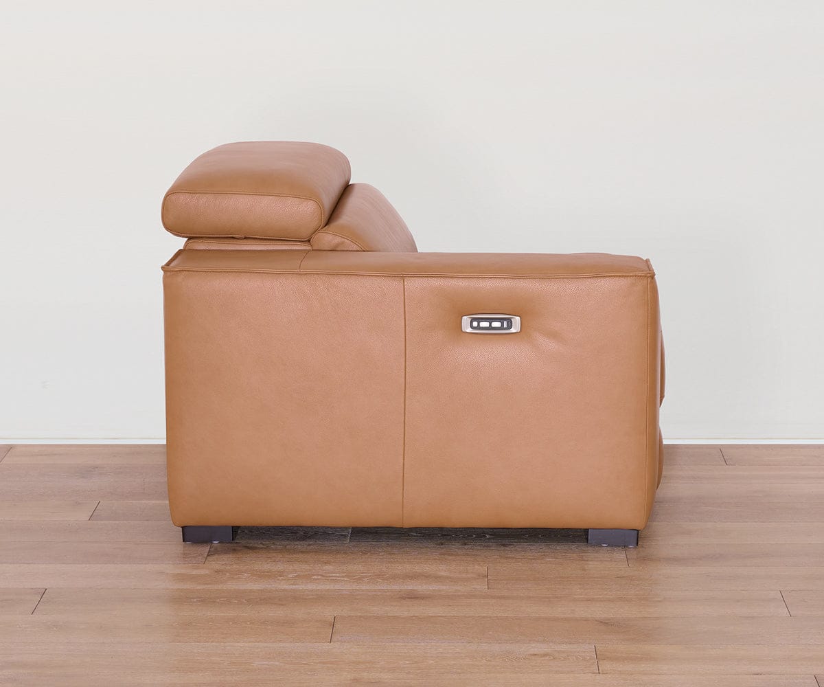 Brix Leather Left-Facing Power Recliner
