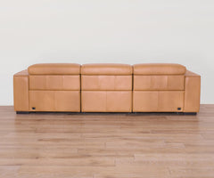 Brix Leather 3-Piece Modular Power Sofa