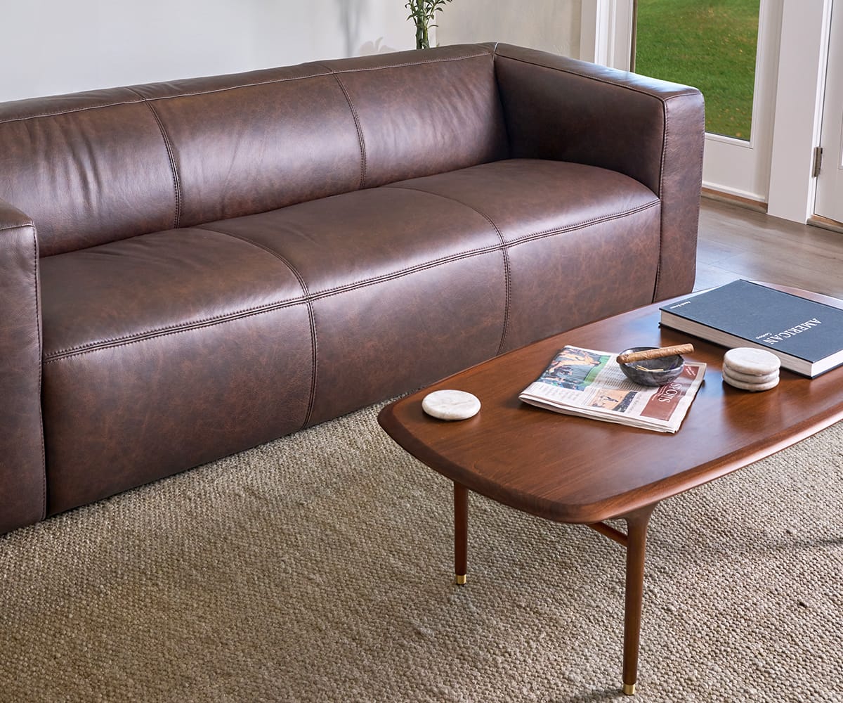 Agosto Leather Sofa