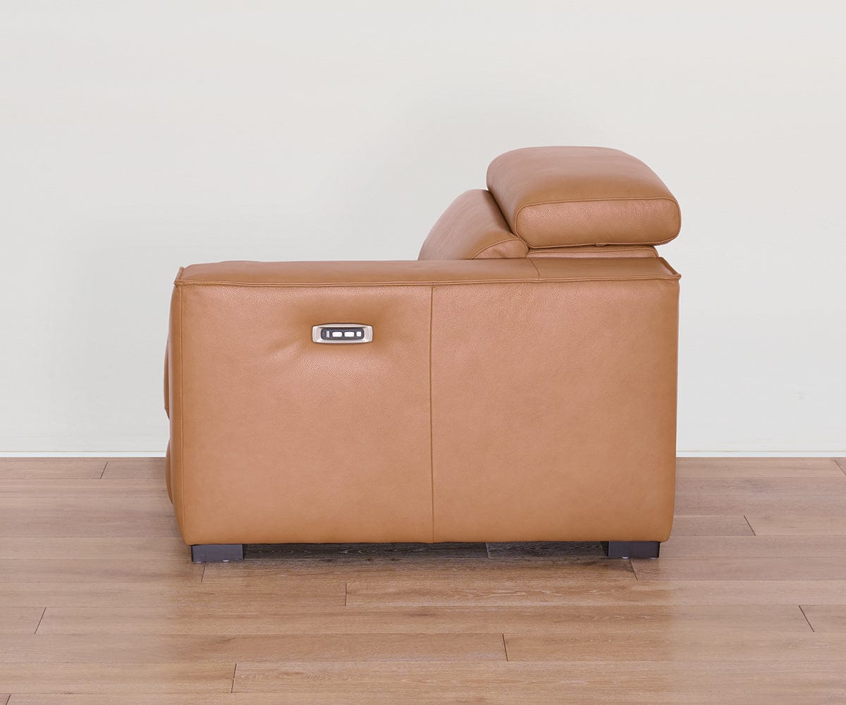 Brix Leather Right-Facing Power Recliner