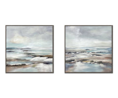 Coastal Veil I & II Wall Art Set