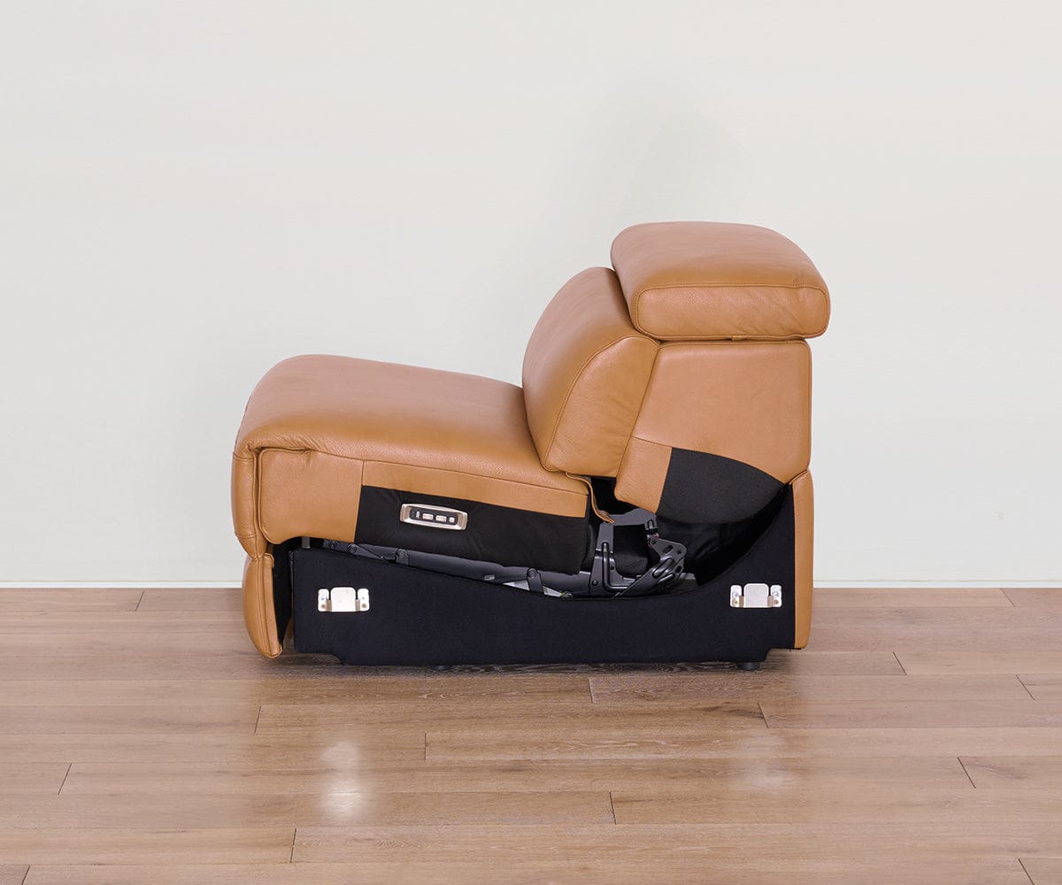 Brix Leather Armless Power Recliner