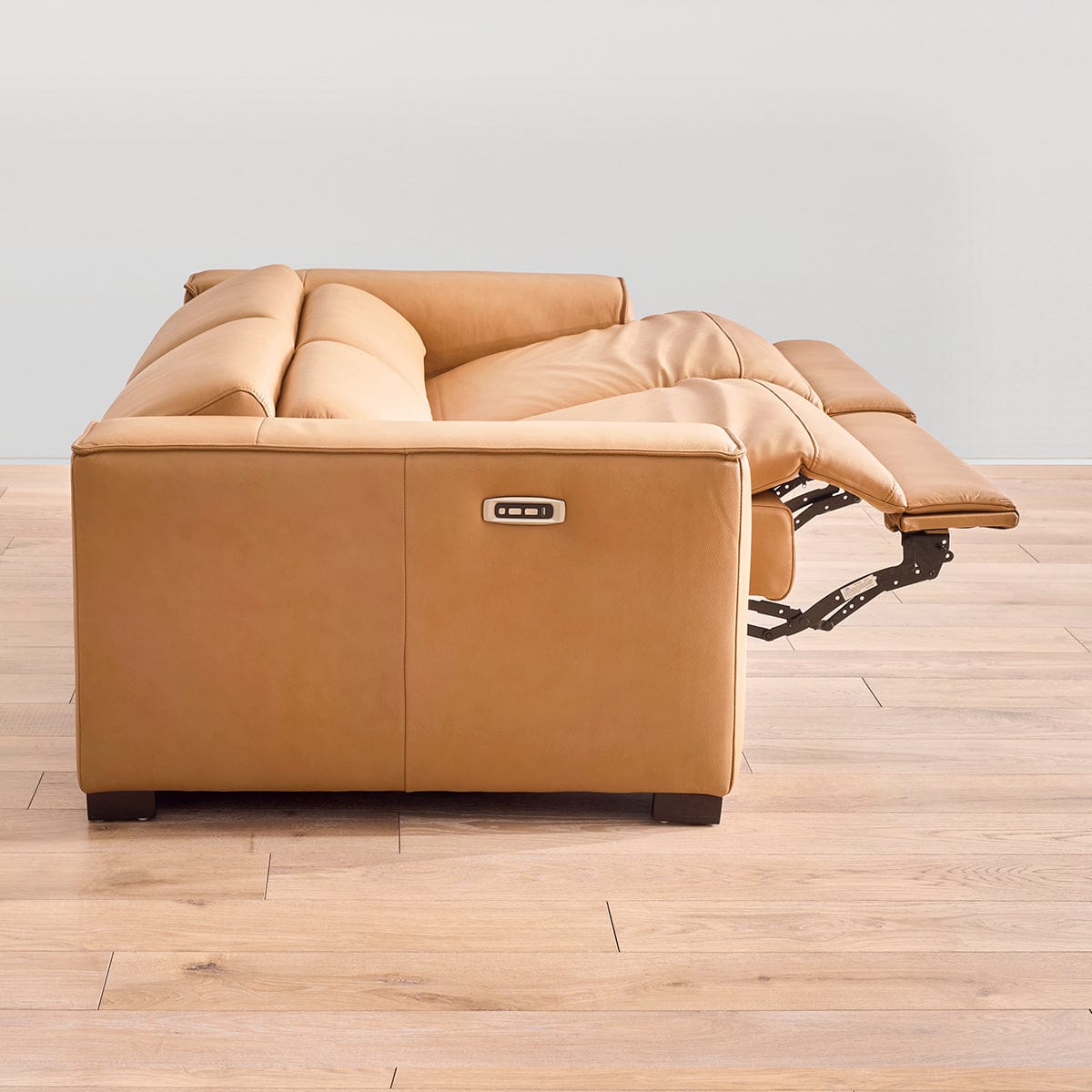 Brix Leather 2-Piece Modular Power Loveseat