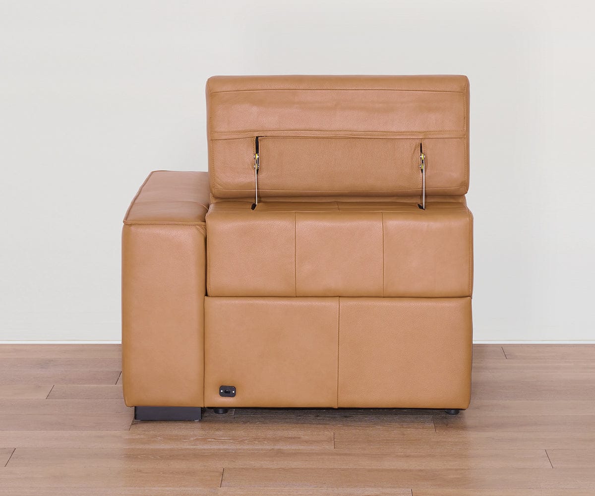 Brix Leather Right-Facing Power Recliner