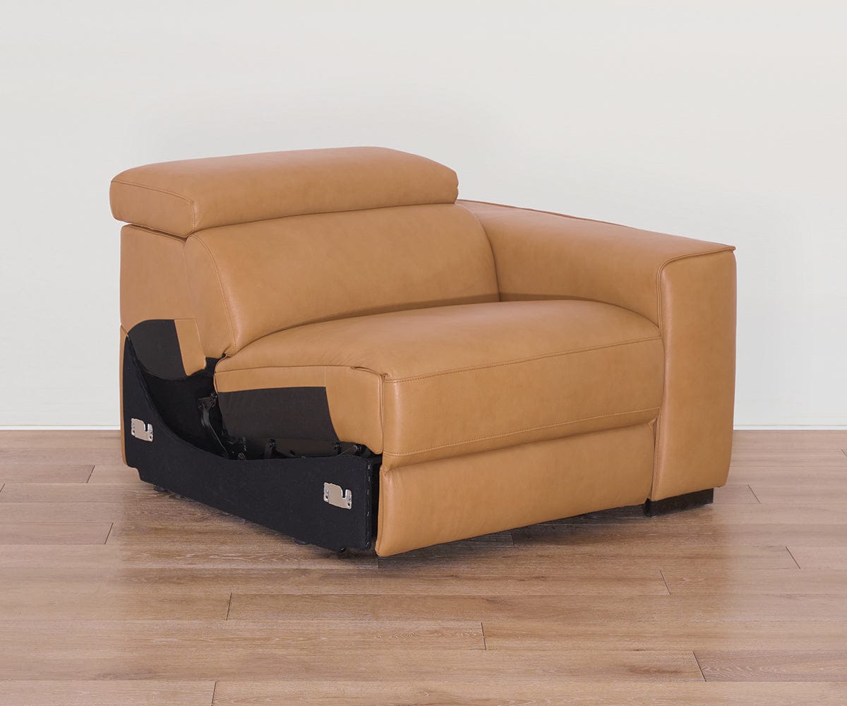 Brix Leather Right-Facing Power Recliner