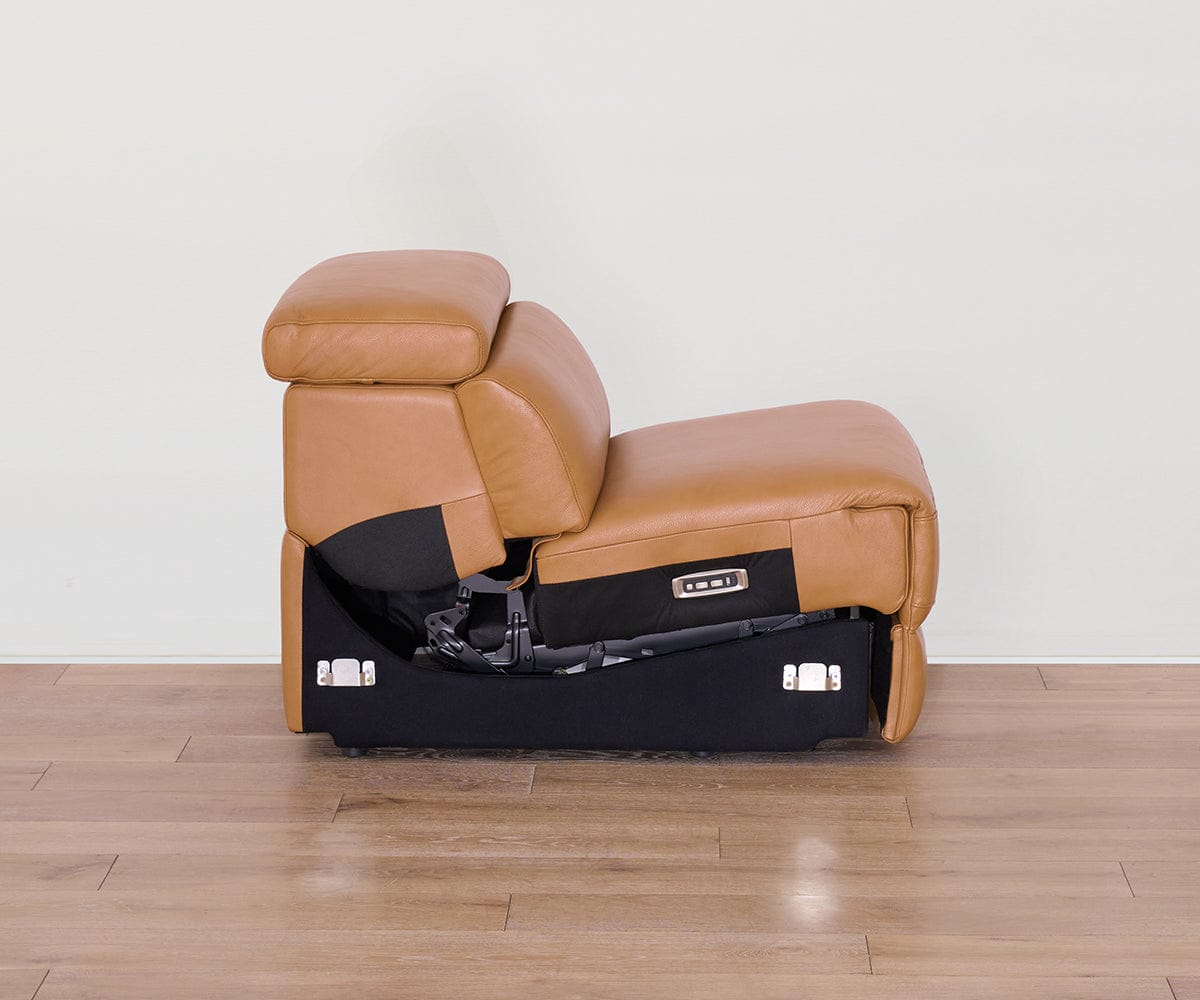 Brix Leather Armless Power Recliner