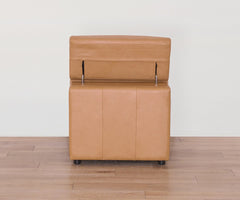 Brix Leather Armless Chair