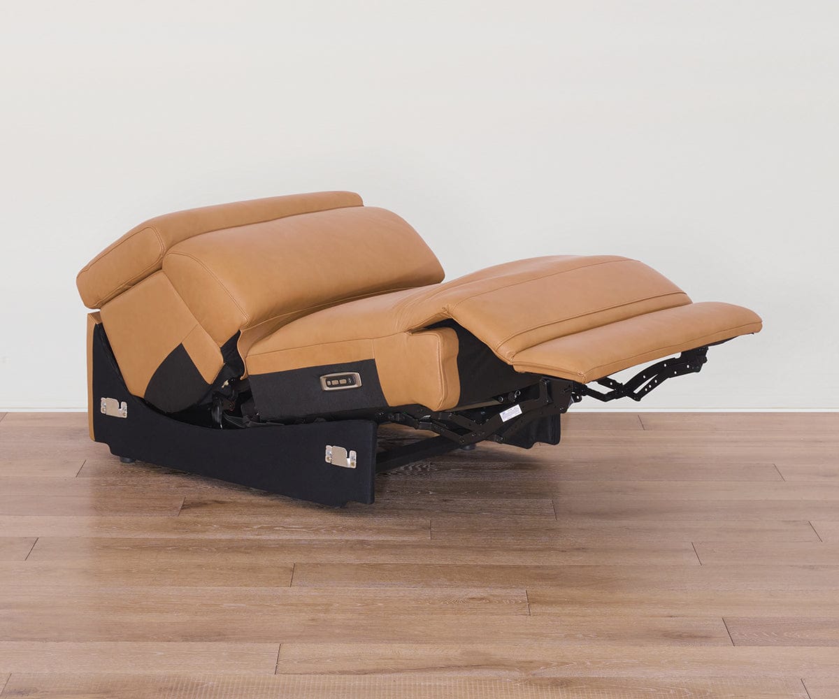 Brix Leather Armless Power Recliner