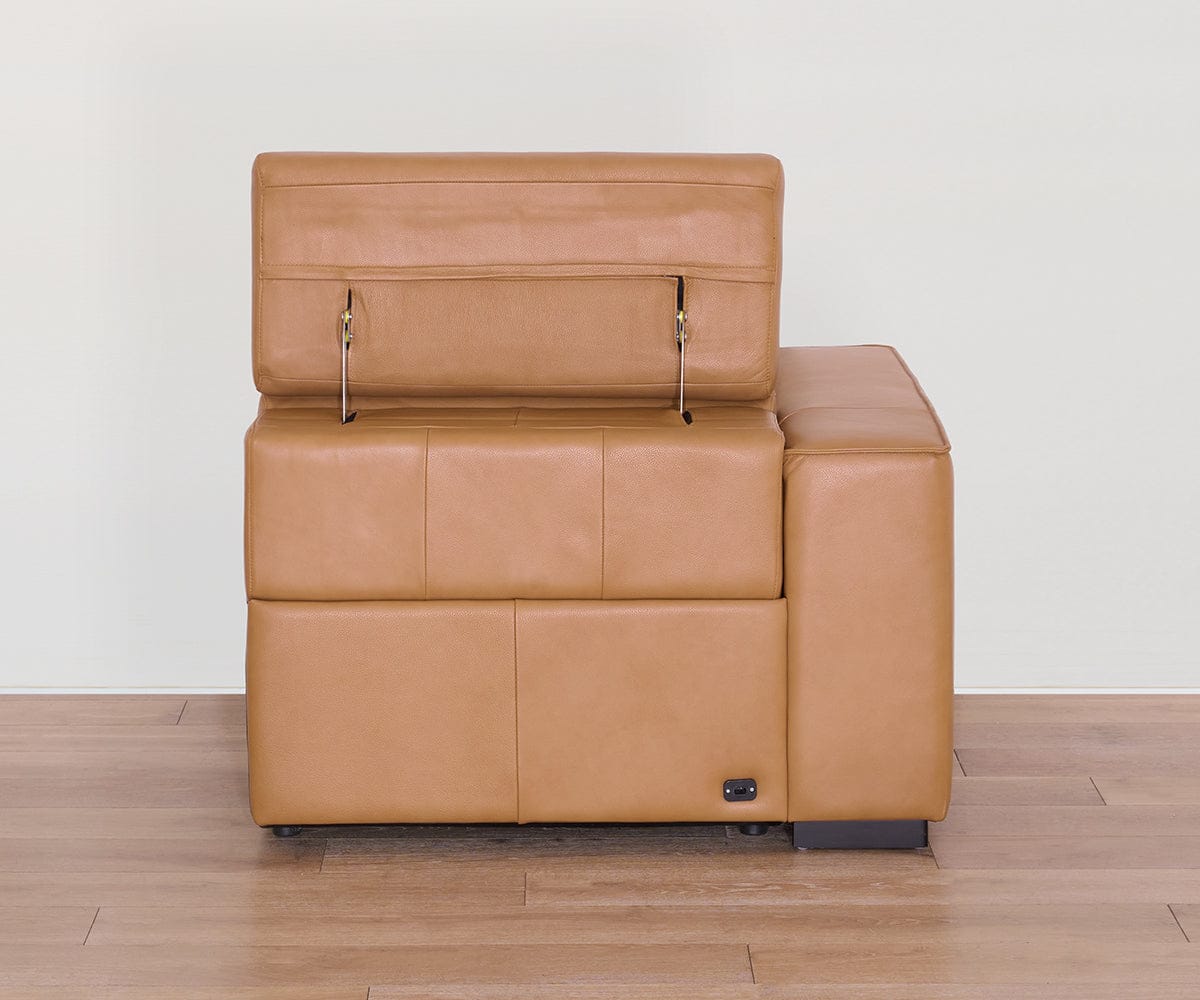 Brix Leather Left-Facing Power Recliner