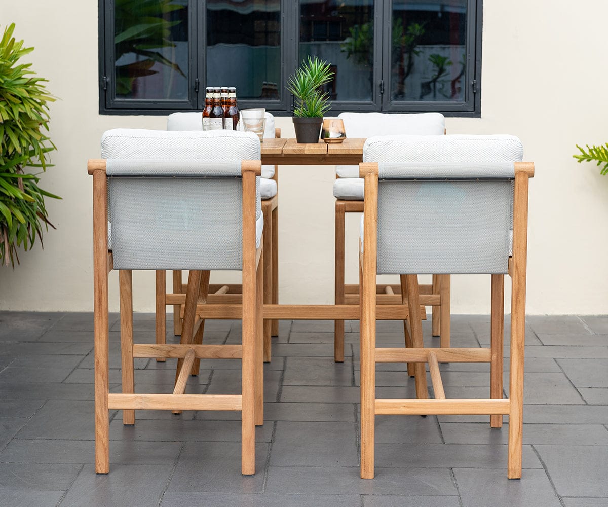 Beck Teak Outdoor Barstool