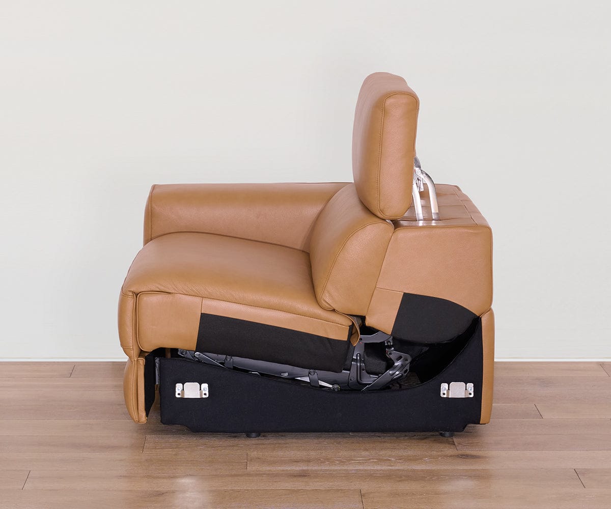 Brix Leather Left-Facing Power Recliner