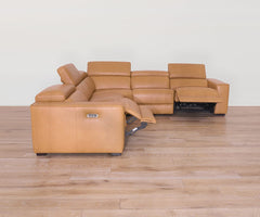 Brix Leather 5-piece Modular Power Sectional