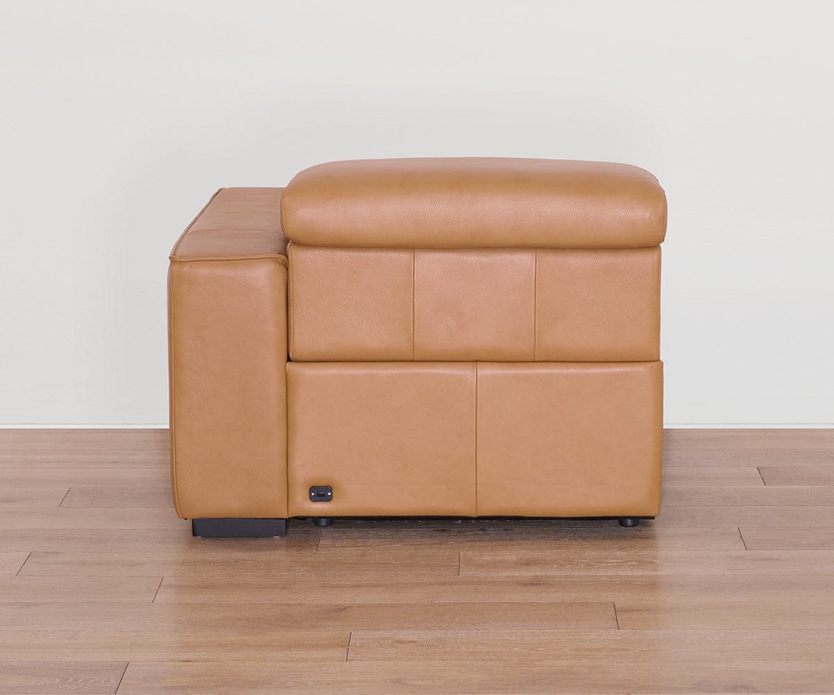 Brix Leather Right-Facing Power Recliner