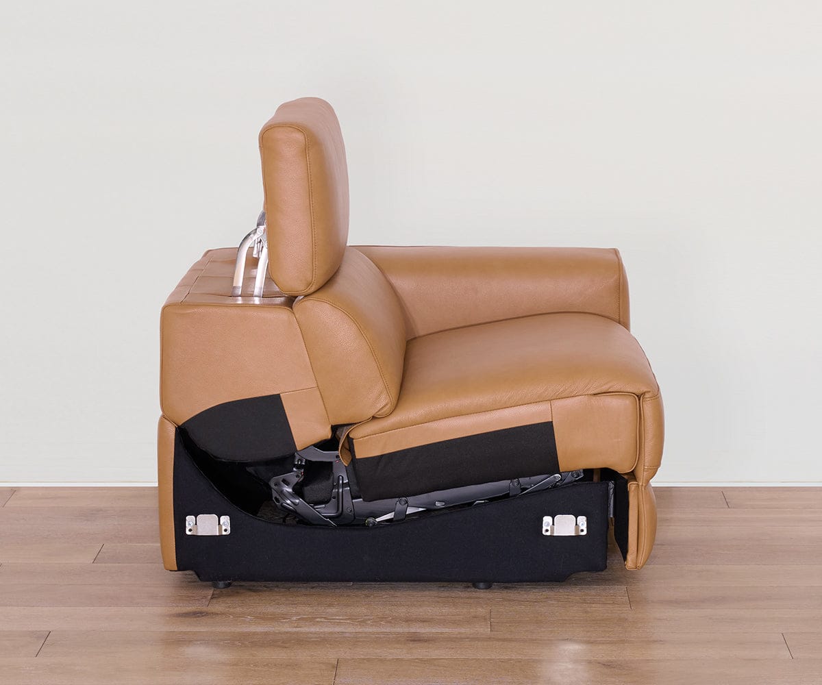 Brix Leather Right-Facing Power Recliner